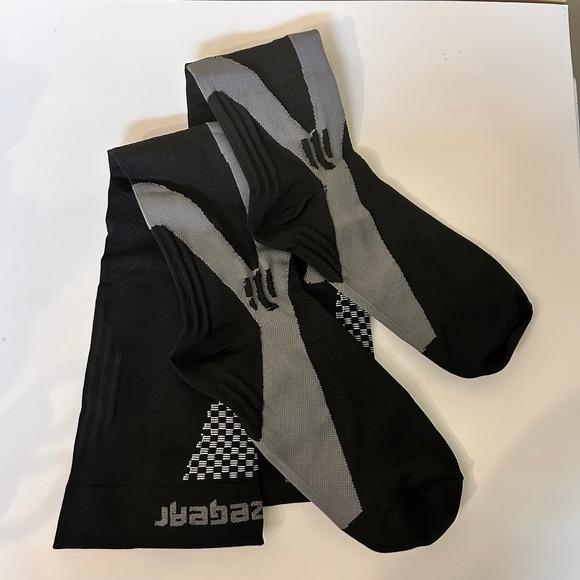 Squeem XXXXL Compression Socks Black Gray Knee High Support Extra Large 4XL - Picture 1 of 3